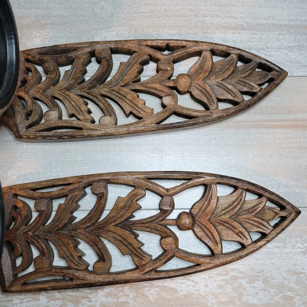 Vintage Pier 1 Carved Wooden 14